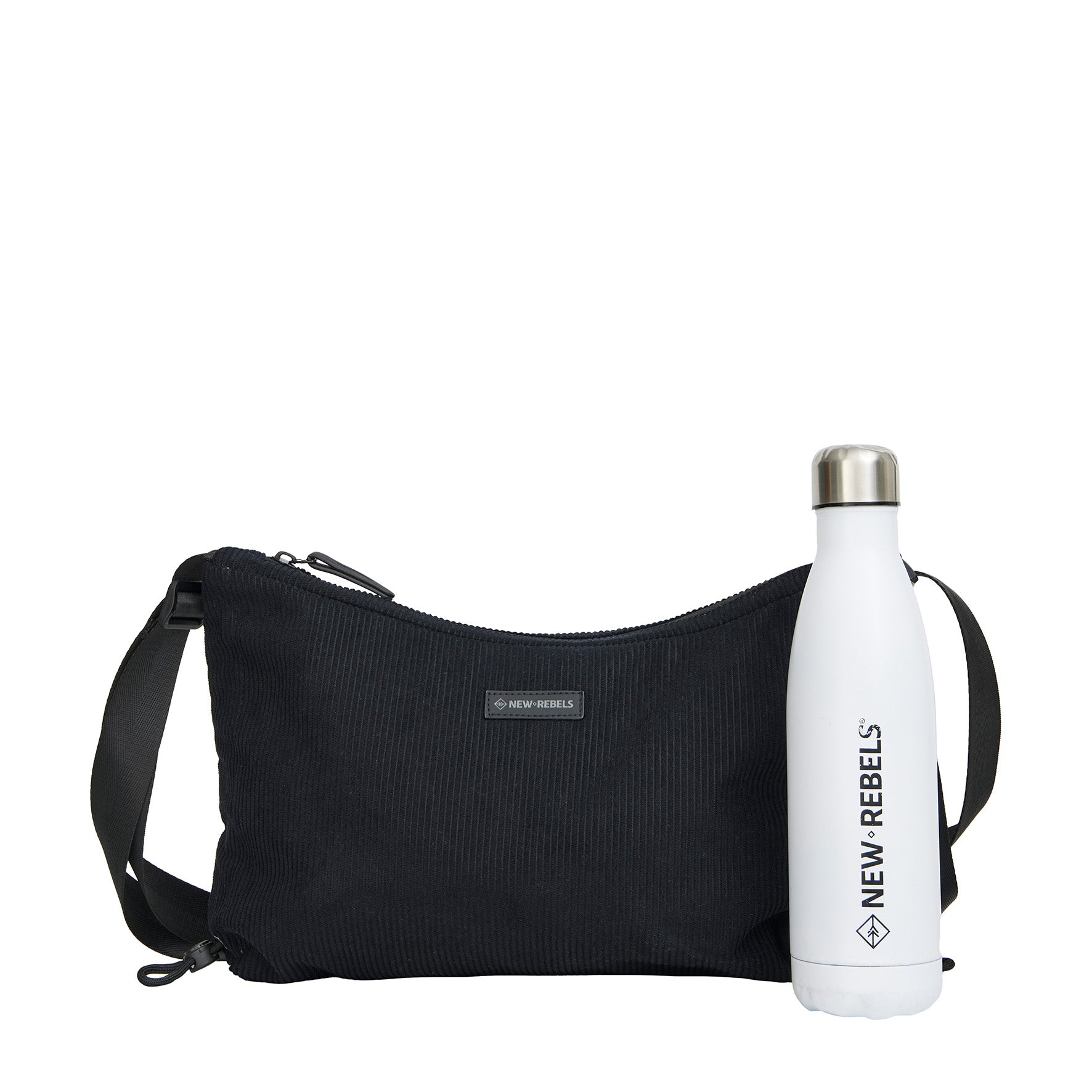 Ribbi Rose Shoulder Bag black