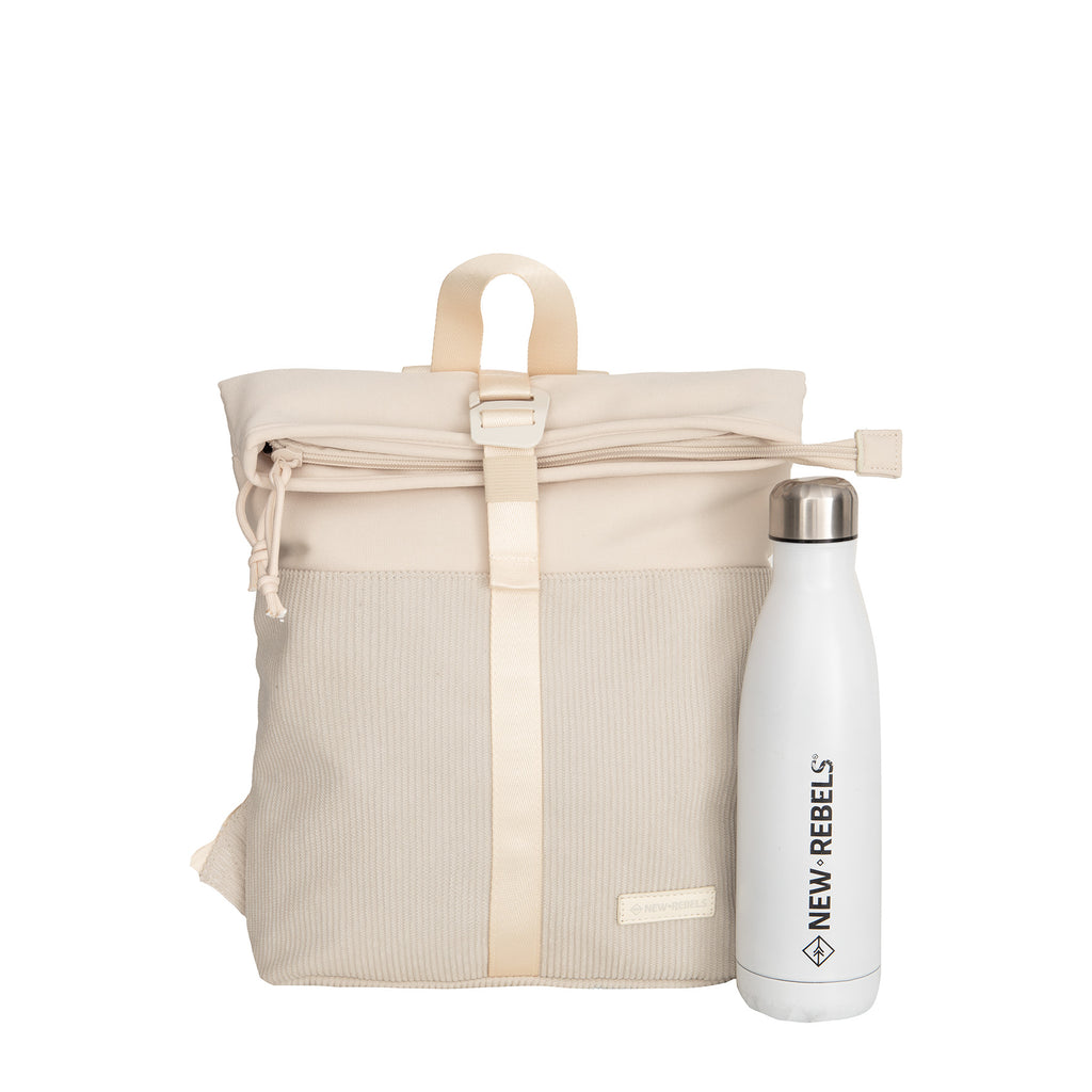 Ribbi Los Angeles Rolltop Backpack mini beige