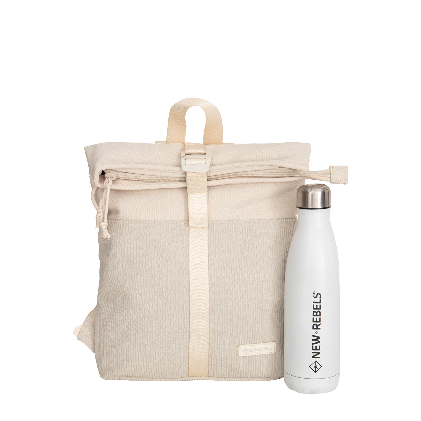 Ribbi Los Angeles Rolltop Backpack mini beige